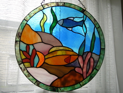 海の中のパネル: ステンドグラス アトリエ グラスガーデン